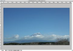 朝霧方面からの富士山